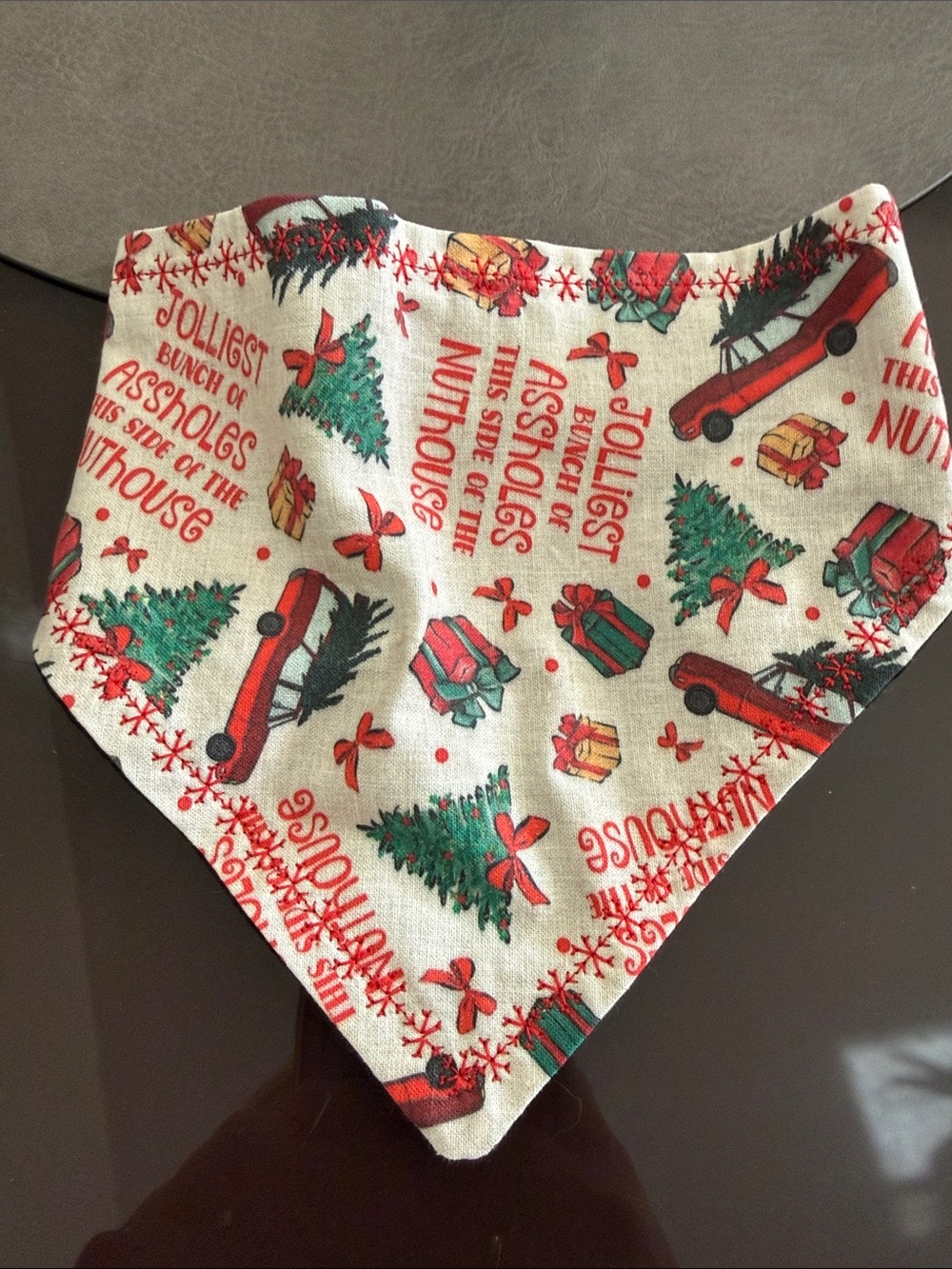 Christmas Tree & Red Truck pet Bandana- Holiday Print